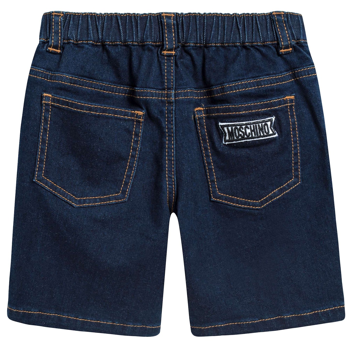 Baby Girls & Boys Dark Blue Cotton Shorts