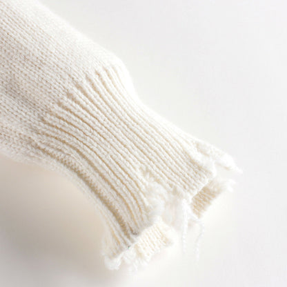 儿童白色Logo羊毛毛衣