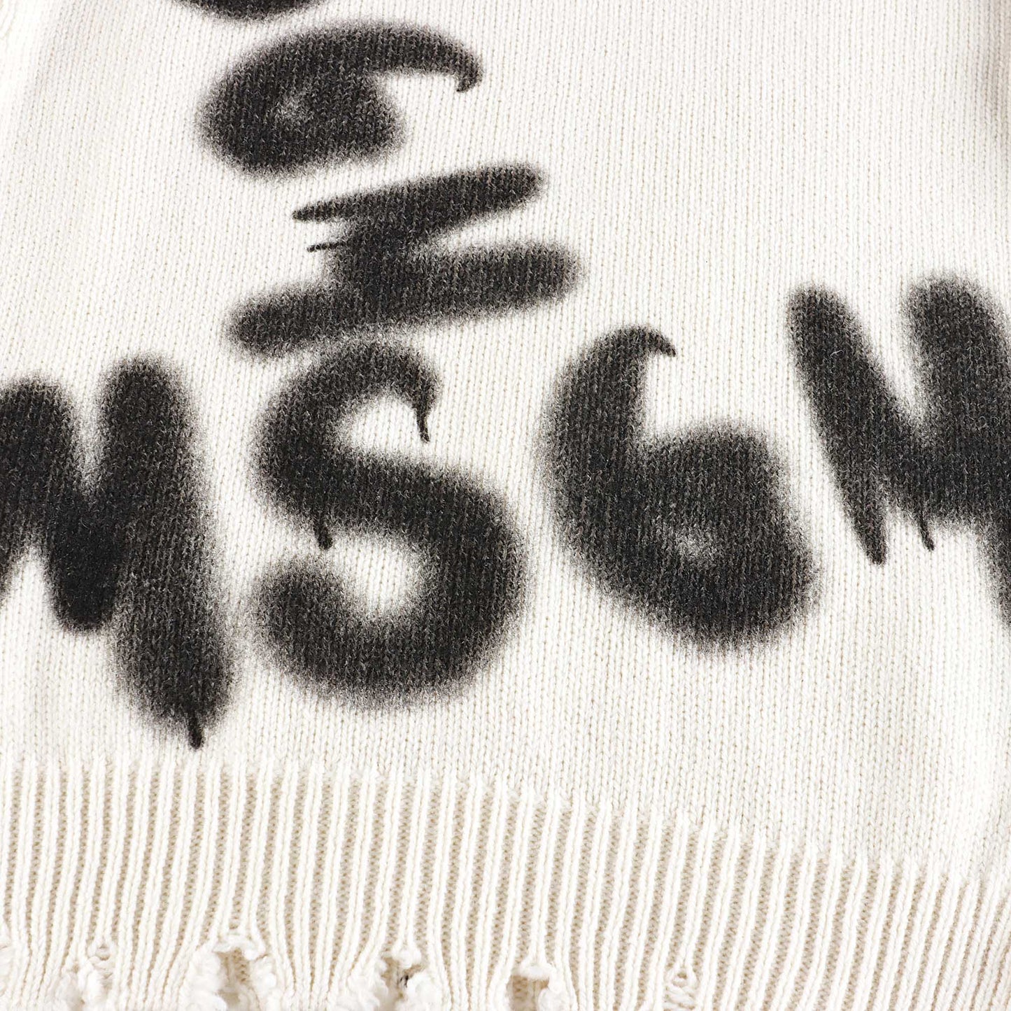 儿童白色Logo羊毛毛衣