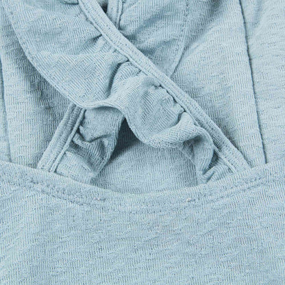 Girls Blue "Cachou" Swimsuit