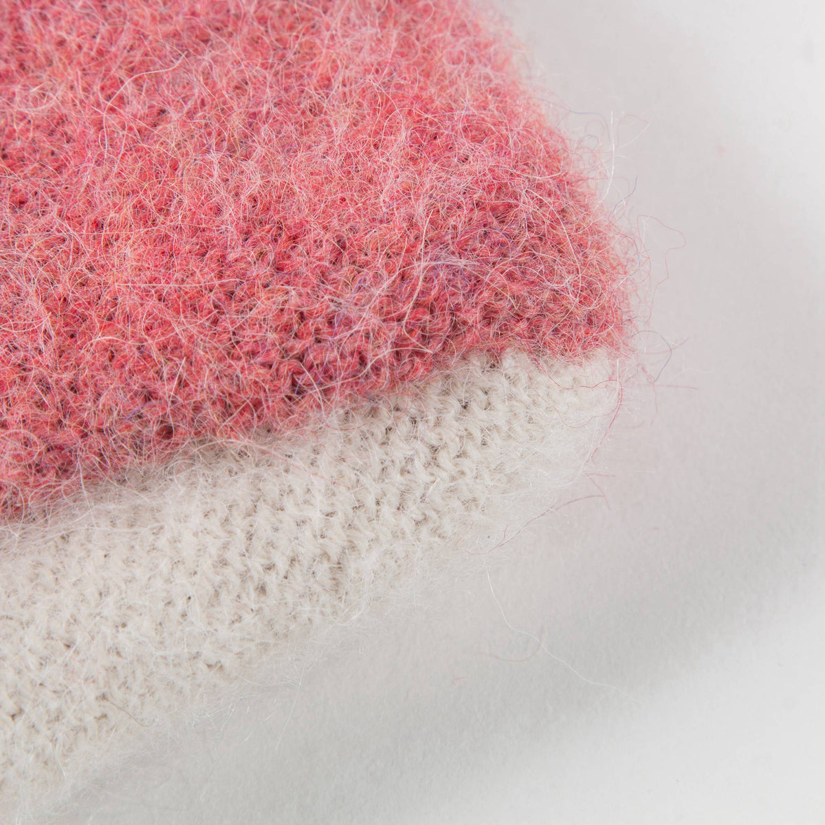 Baby Rose Pink Bunny Alpaca Wool Animal Booties