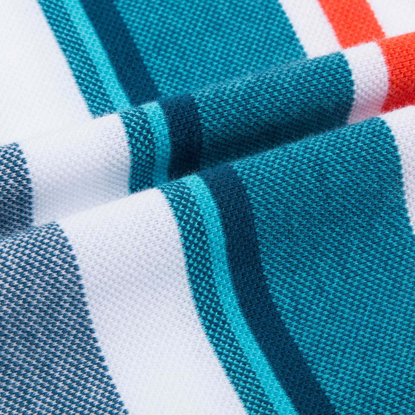 Boys White Check Logo Polo Shirt