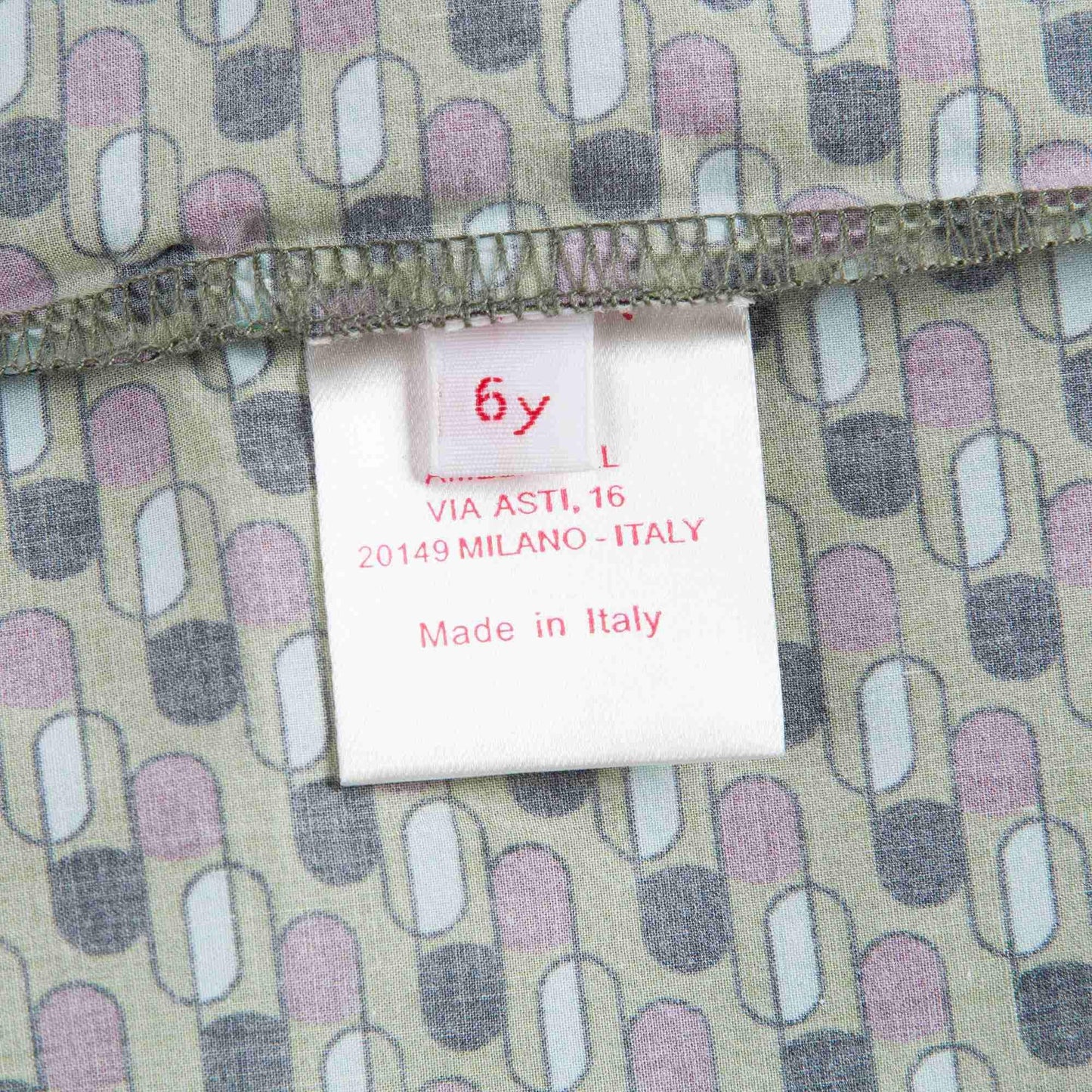 儿童绿色立领衬衫