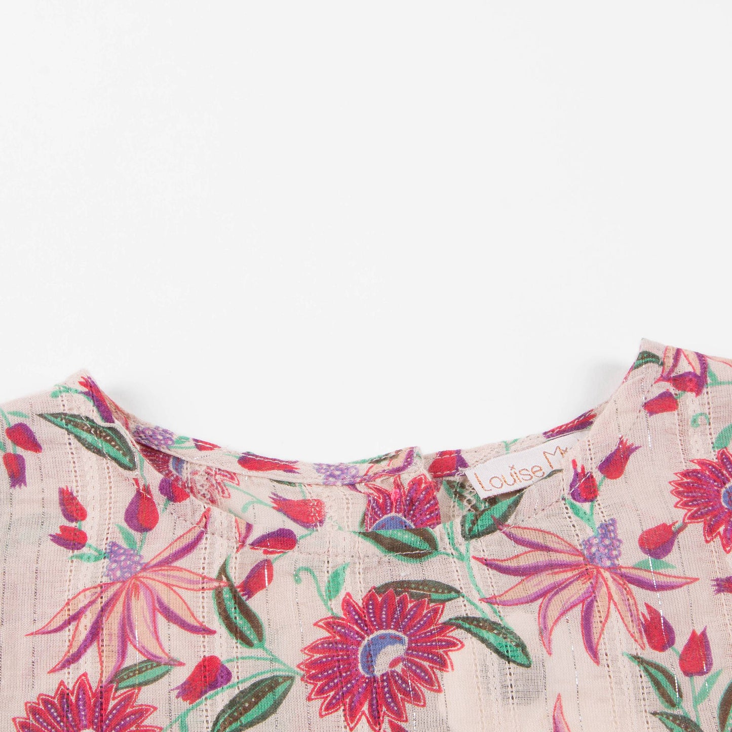 Girls White Flower "Arumai" Top