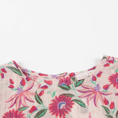 Girls White Flower "Arumai" Top