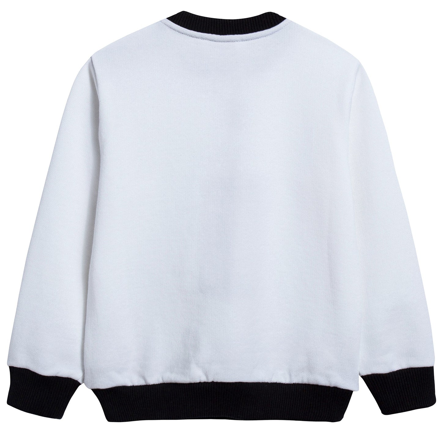 Baby Boys White "DG" Cotton Sweatshirt