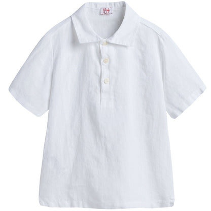 Boys White Polo Shirt