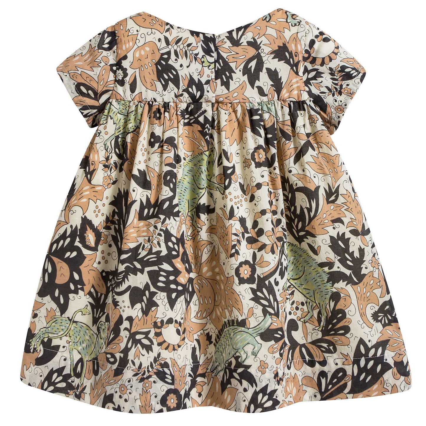 Baby Girls Multicolor Beasts Printed Dress