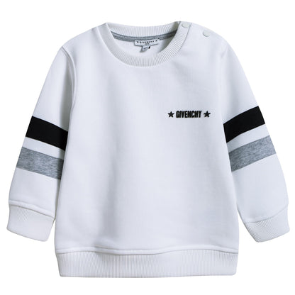 Baby White Logo Sweatshirt