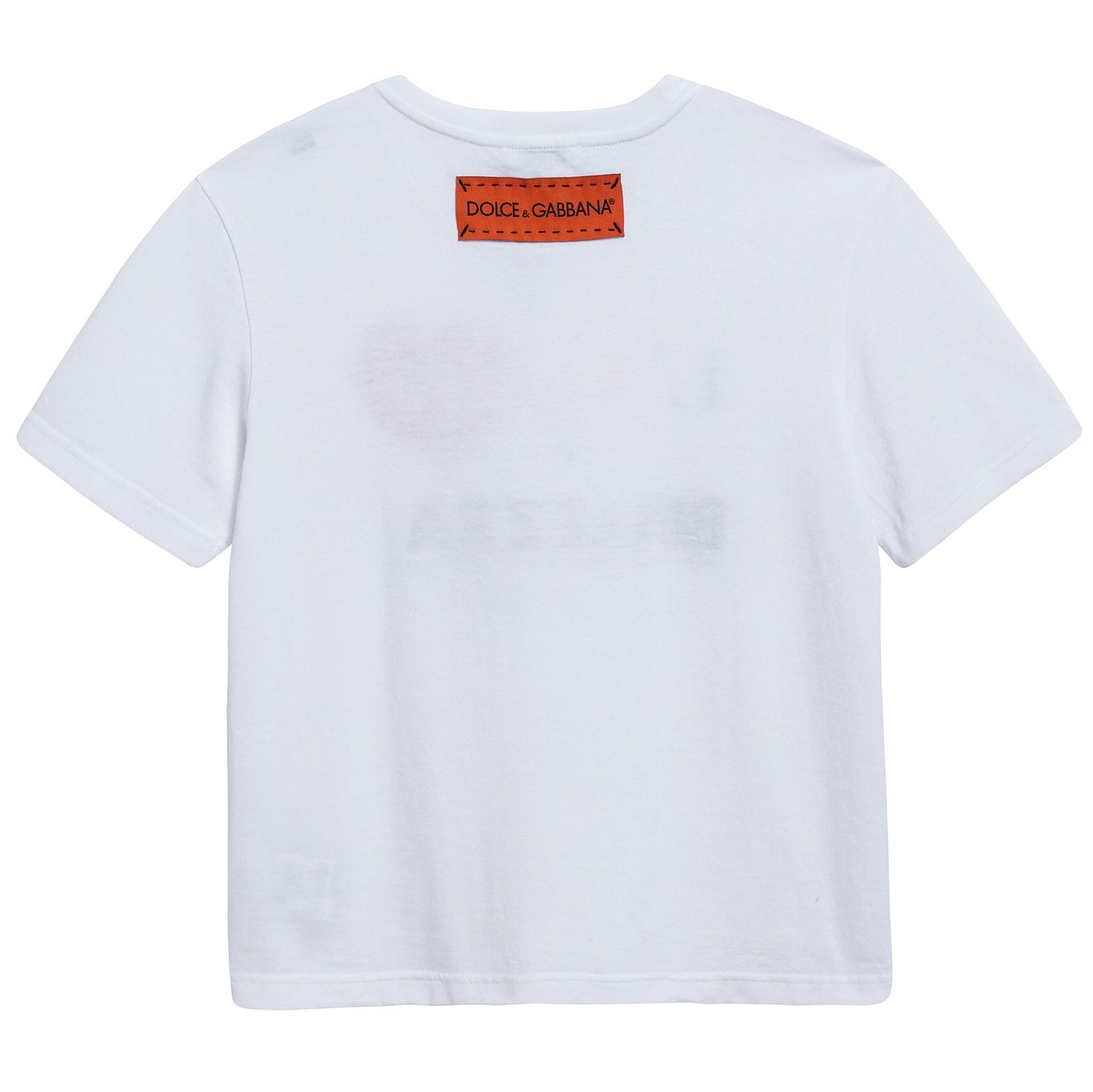 Girls White Love Cotton T-shirt
