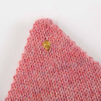 Baby Rose Pink Alpaca Wool Crown