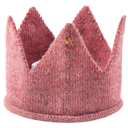 Baby Rose Pink Alpaca Wool Crown