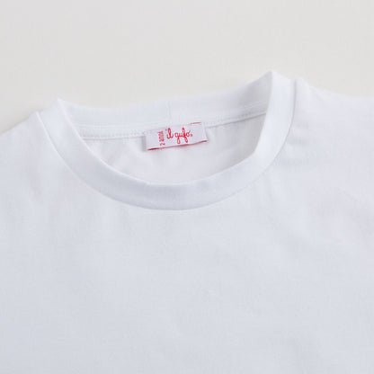 Boys White Rhinoceros Printed T-shirt