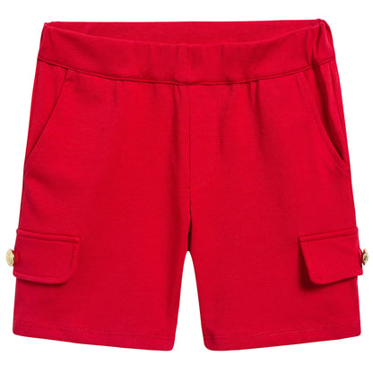 Baby Girls Red Stripes Cotton Set