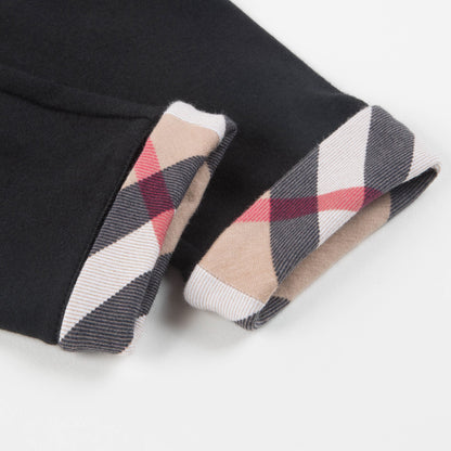 Baby Girls Black Cotton Leggings