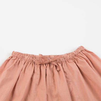 Baby Girls Peach Cotton Woven Trousers