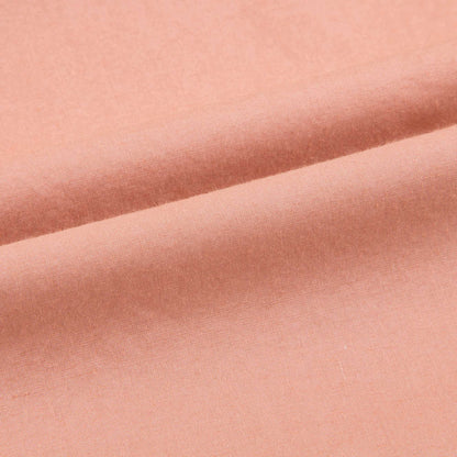 Baby Girls Peach Cotton Woven Trousers