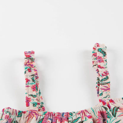 Girls White Flower "Bluna" Bikini
