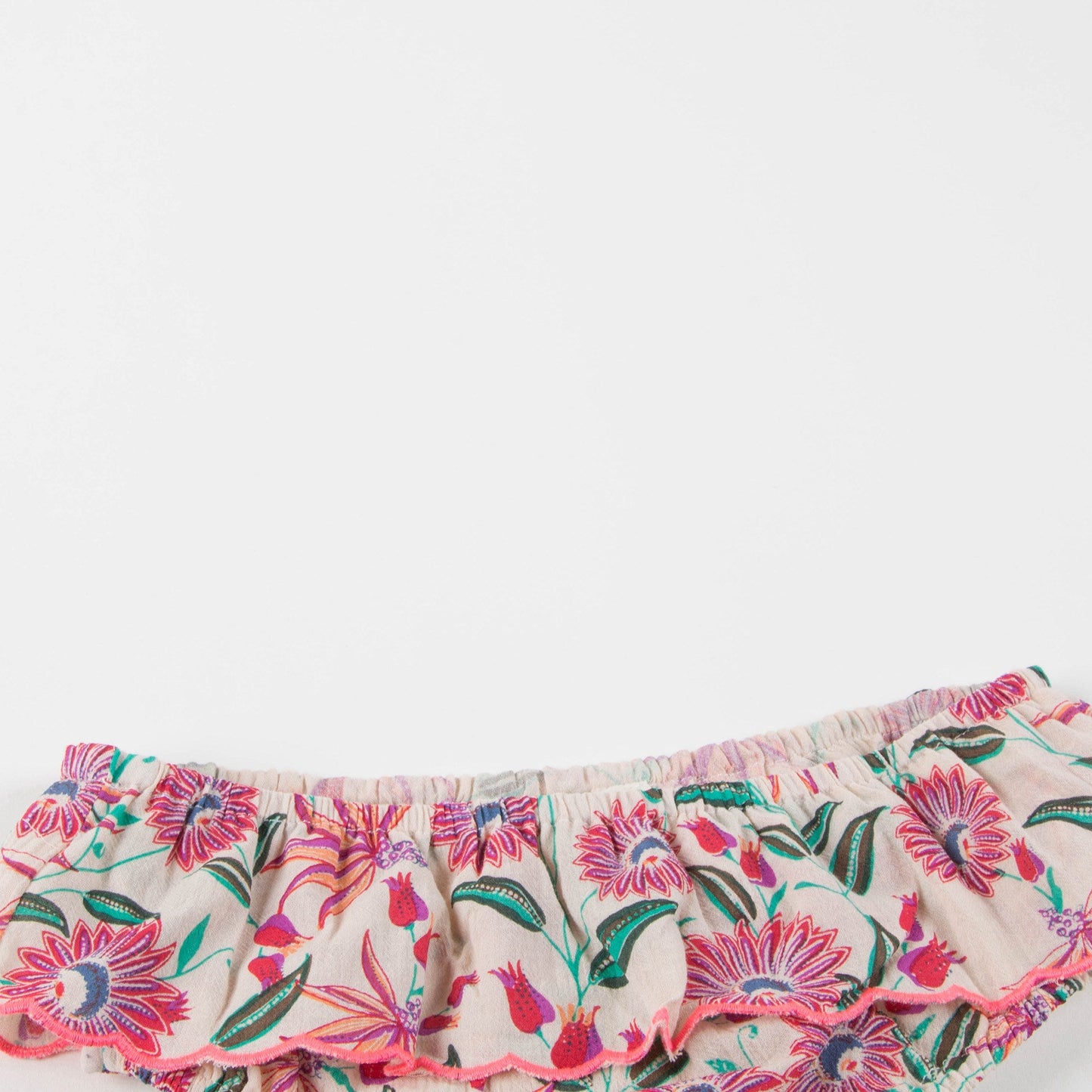 Girls White Flower "Bluna" Bikini