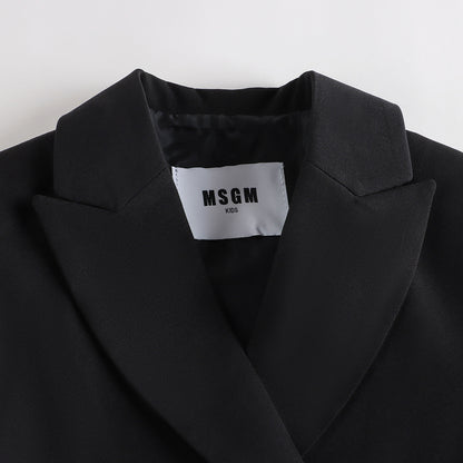 女童黑色西服外套