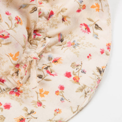 Baby Girls Pink Cotton Woven Hat
