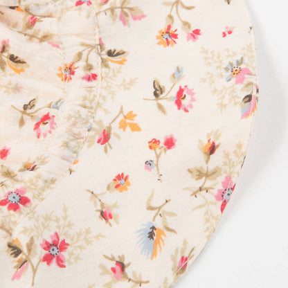 Baby Girls Pink Cotton Woven Hat