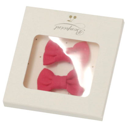 Girls Candy Pink Bow Two Piece Hairclip