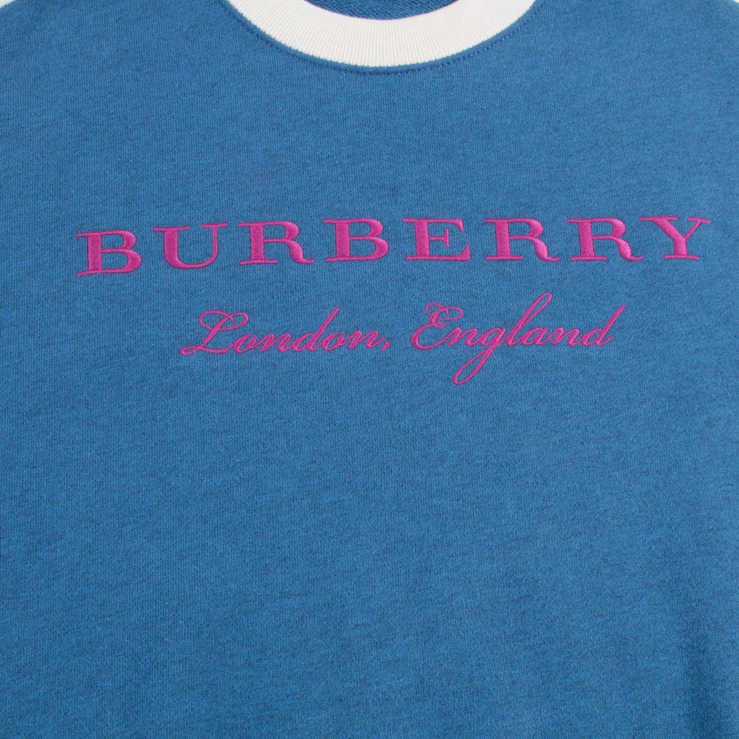Girls Hydrangea Blue Cotton Sweatshirt