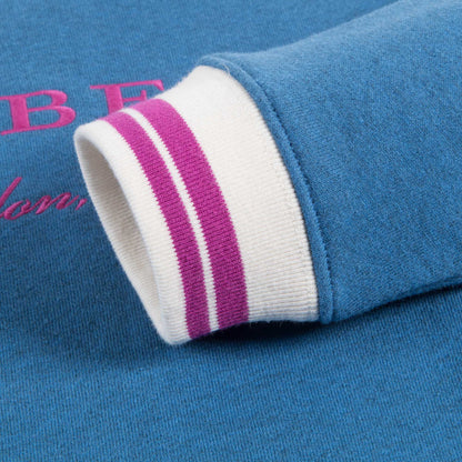 Girls Hydrangea Blue Cotton Sweatshirt