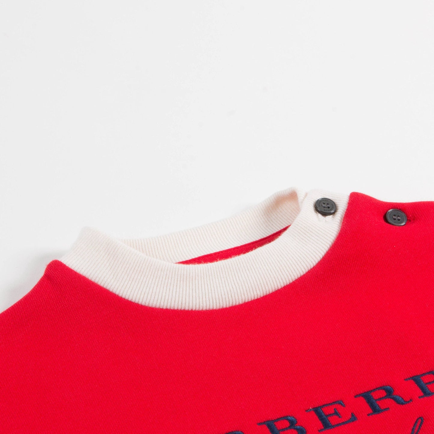 Baby Girls Bright Orange Red Cotton Sweatshirt