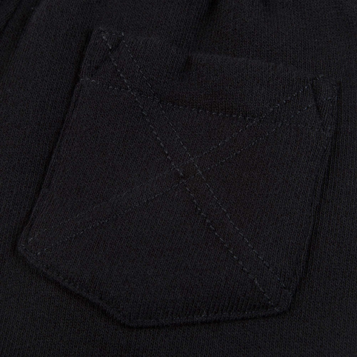 Boys Black Cotton Tracksuit Trousers