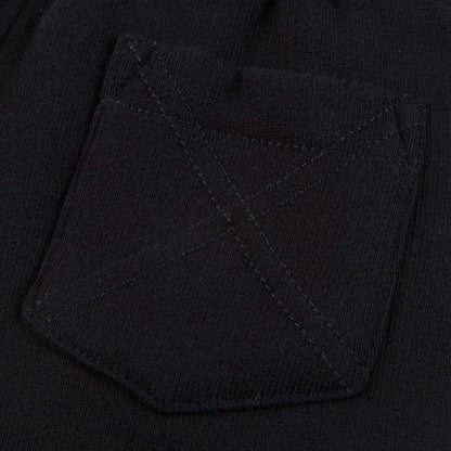 Boys Black Cotton Tracksuit Trousers