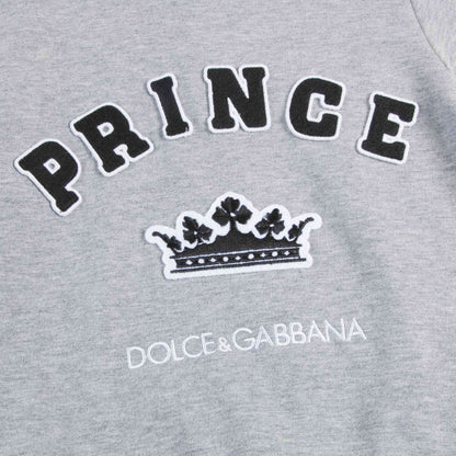 Baby Boys Melange Grigi Cotton Sweatshirt