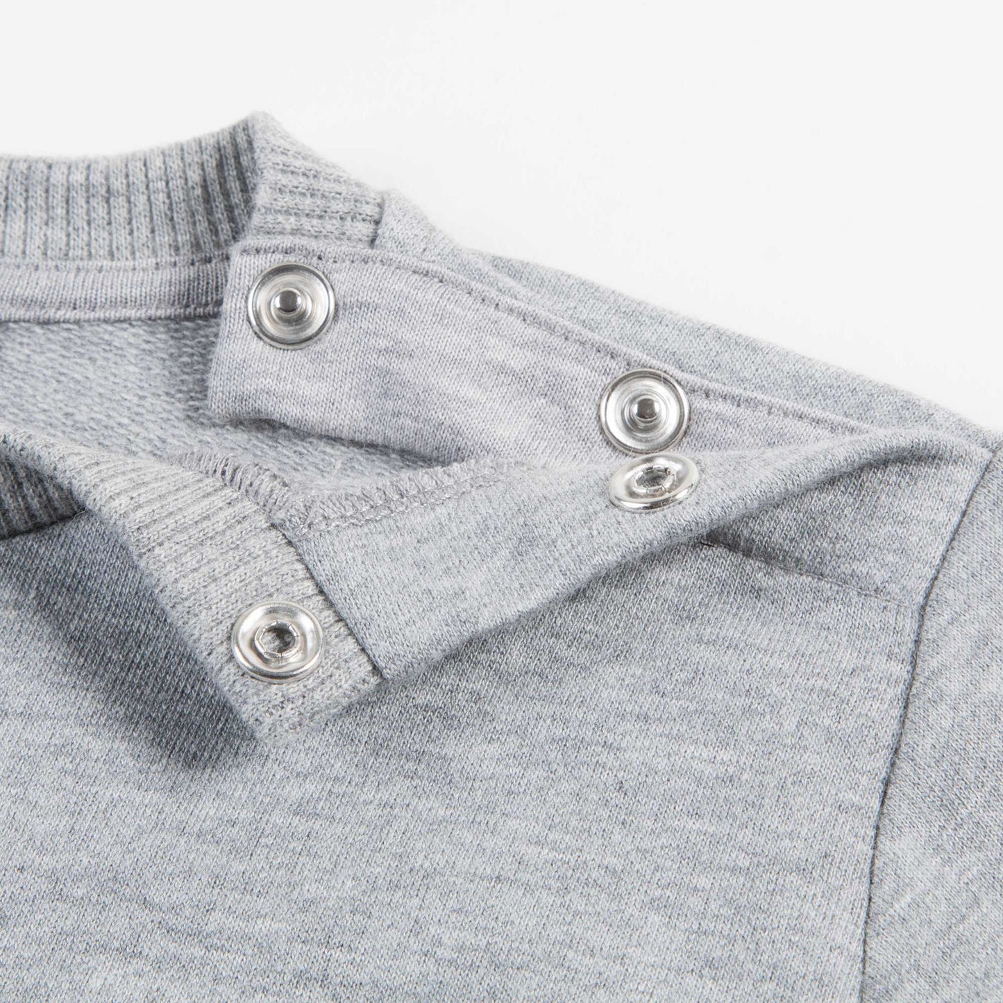 Baby Boys Melange Grigi Cotton Sweatshirt
