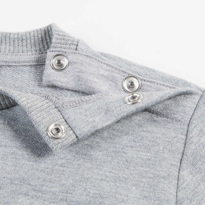 Baby Boys Melange Grigi Cotton Sweatshirt