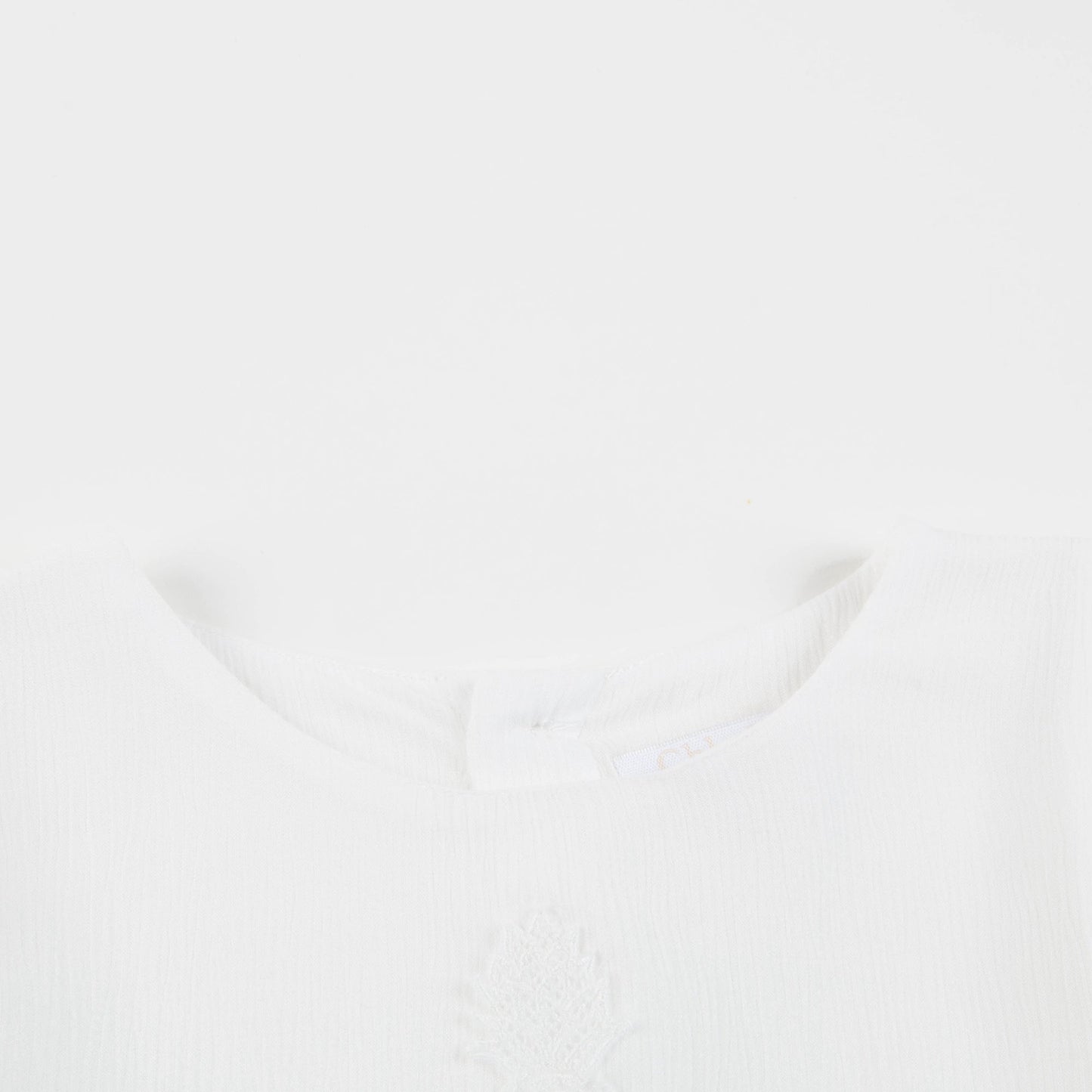 Baby Girls Off White Viscose Blouse
