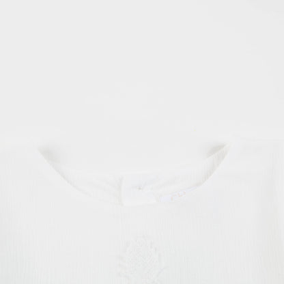 Baby Girls Off White Viscose Blouse