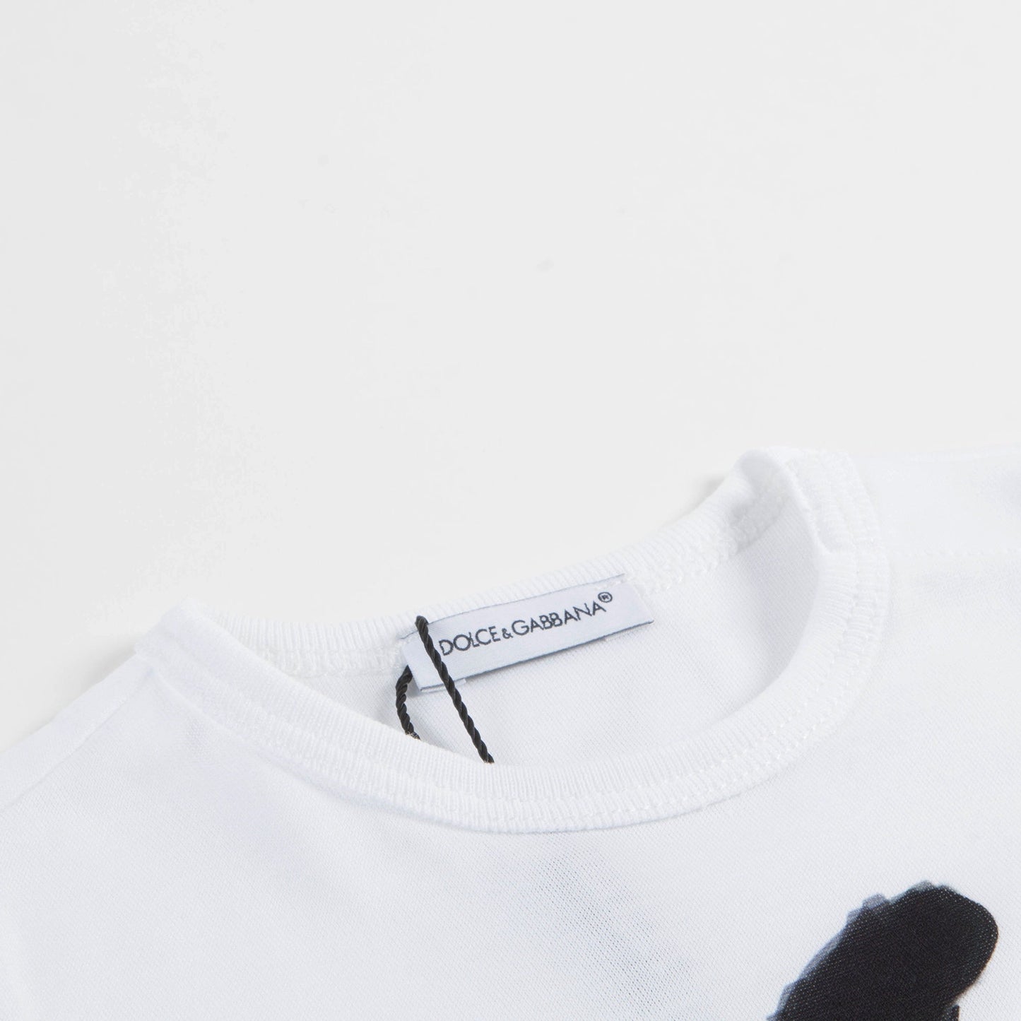 Baby White "Dog" Cotton T-shirt