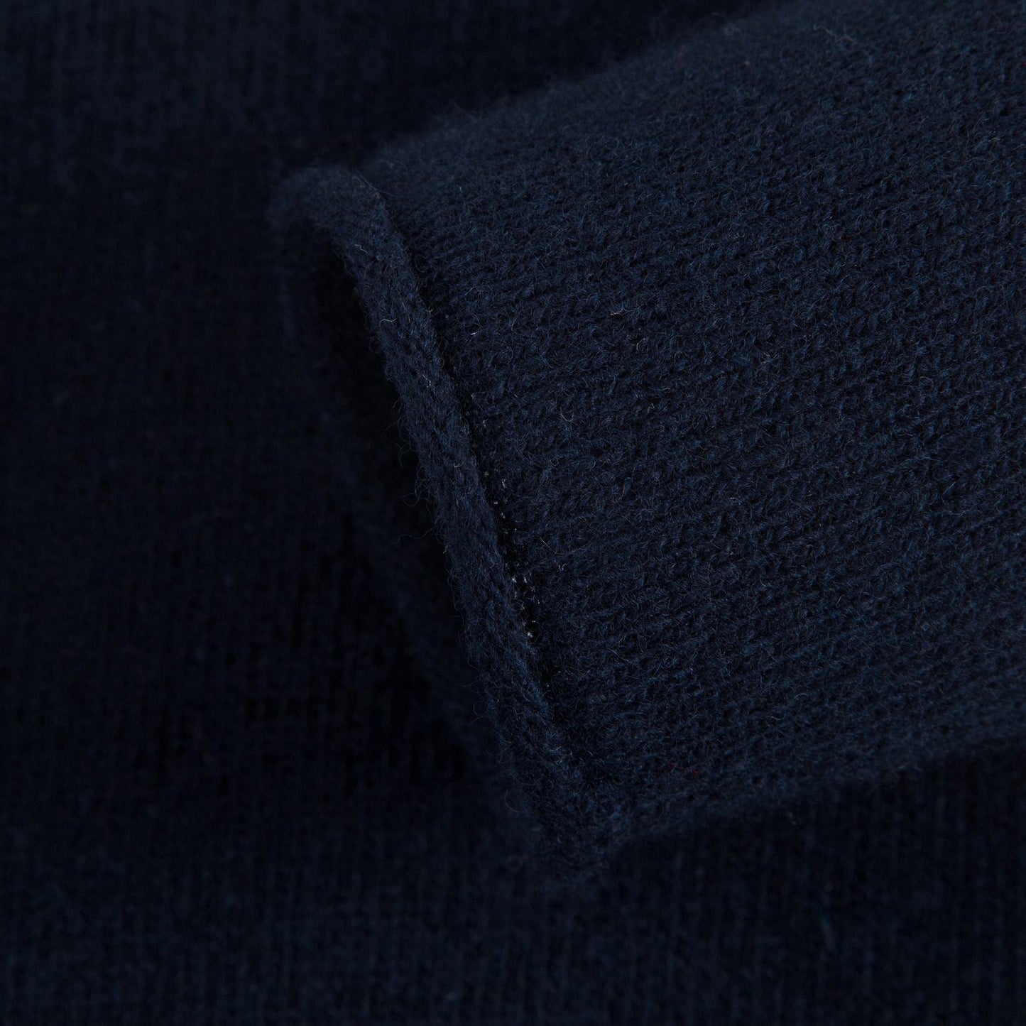 Girls Navy Blue Wool Sweater with Ruffle