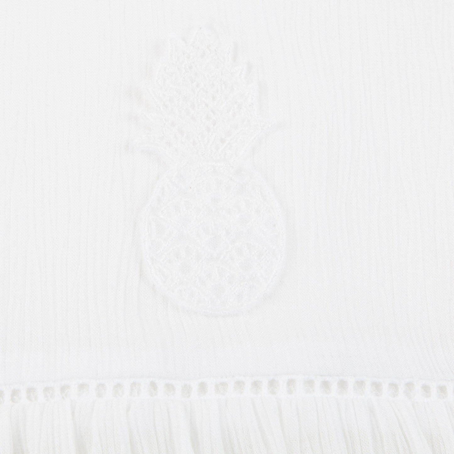 Baby Girls Off White Viscose Blouse