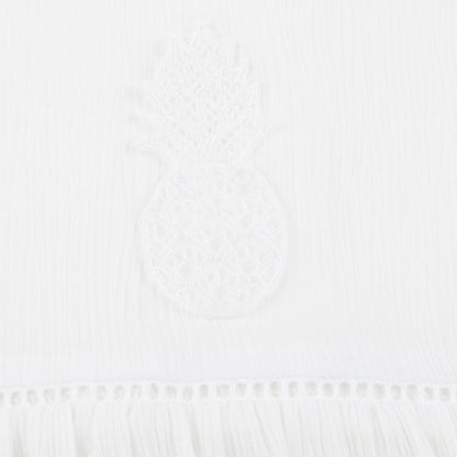 Baby Girls Off White Viscose Blouse