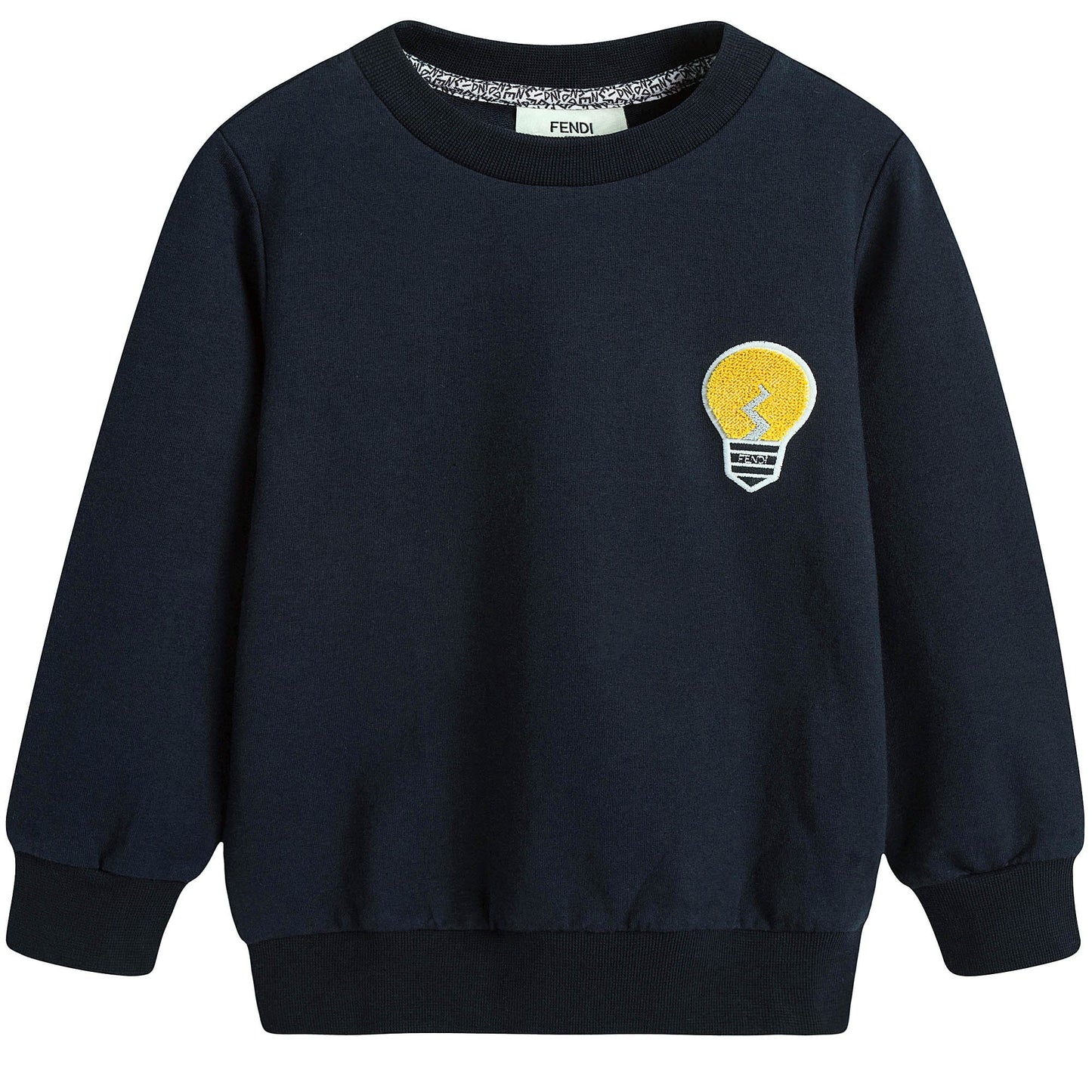 Boys Navy Blue Embroidered Lightbulb Sweatshirt