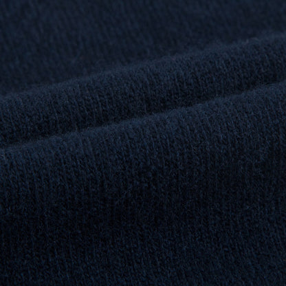 Girls Navy Blue Wool Sweater with Ruffle