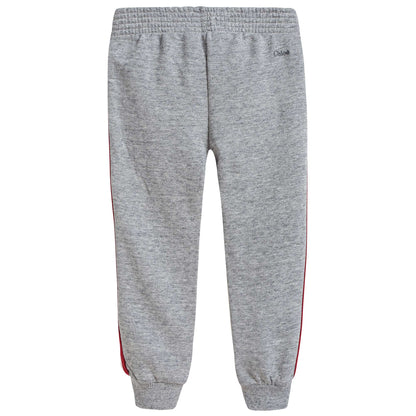 Girls Grey Cotton Tracksuit Trousers