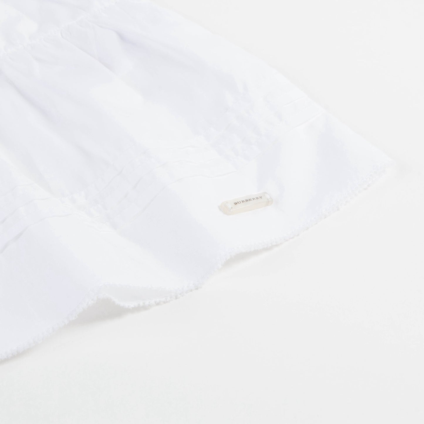 Girls White Cotton Dress