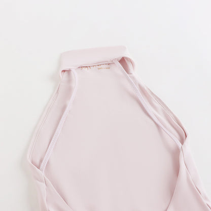 女士珍珠粉"CHOKER"芭蕾舞连体衣(201LE20VL/pearl blush)