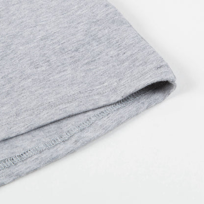 Girls Grey Tiger Printed Cotton T-Shirt