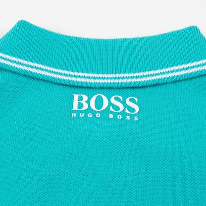 Baby Boys Blue Cotton Polo Shirt
