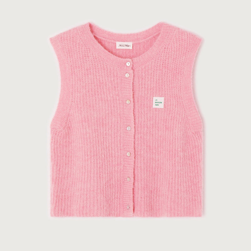 GILET SM COL ROND