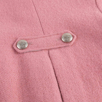 Baby Girls Pink With Gold Bottons Coat